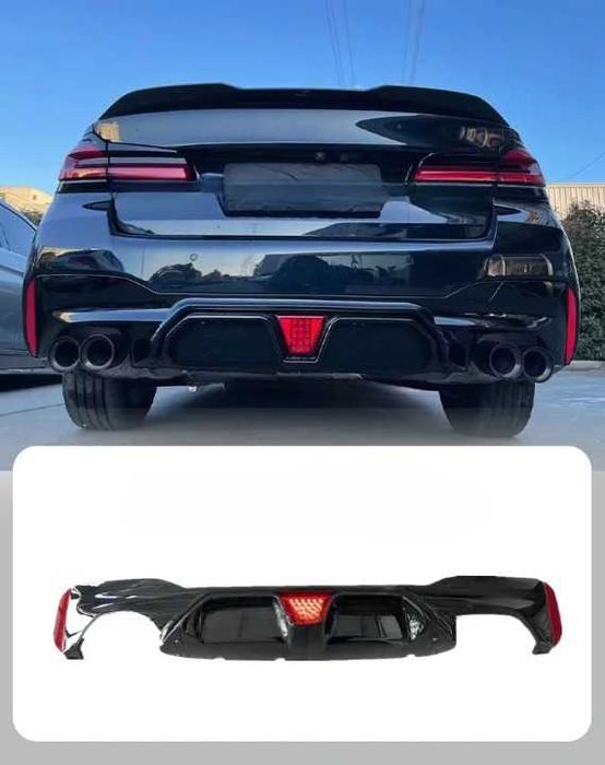 Difuzor cu LED Bara Spate M Performance CS Style BMW G30 G31, 2018-22