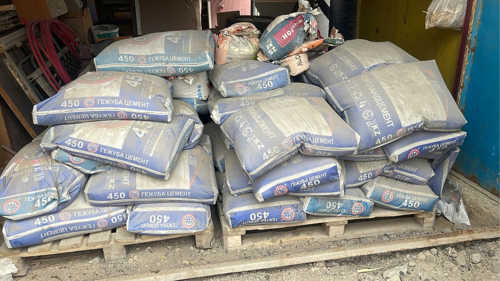40 қап цемент бар қабы 1500 тг