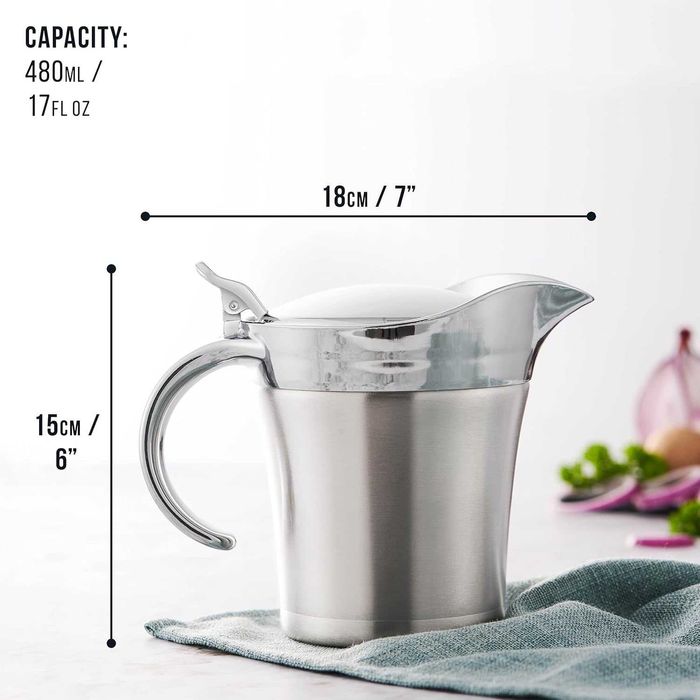 Vas termic Oak & Steel, 480 ml, inox,  perete dublu, argintiu