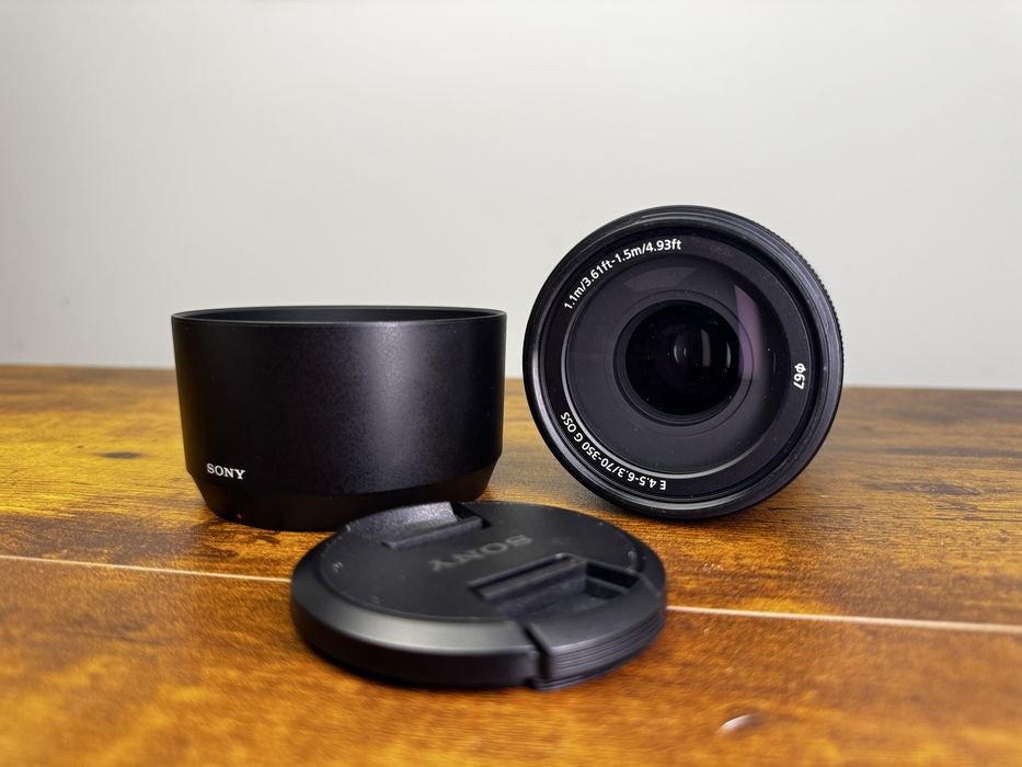 Ca NOU Obiectiv Sony 70-350 G, Montura E f4.5-6.3, Optical Steady Shot