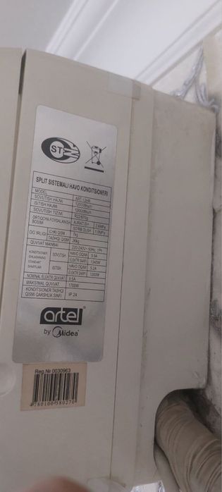 Artel konditsioner sotiladi