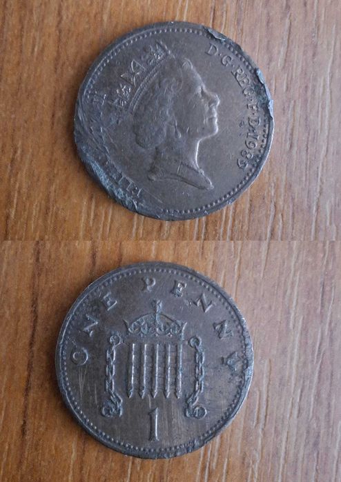 Vând 5 monede de un penny– colecție rară.