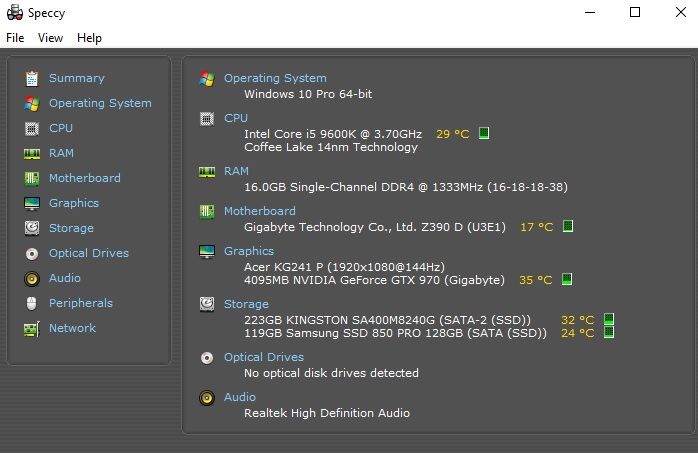 PC Gaming intel I5 9600K, 144hz, 16gb, ssd, calculator complet