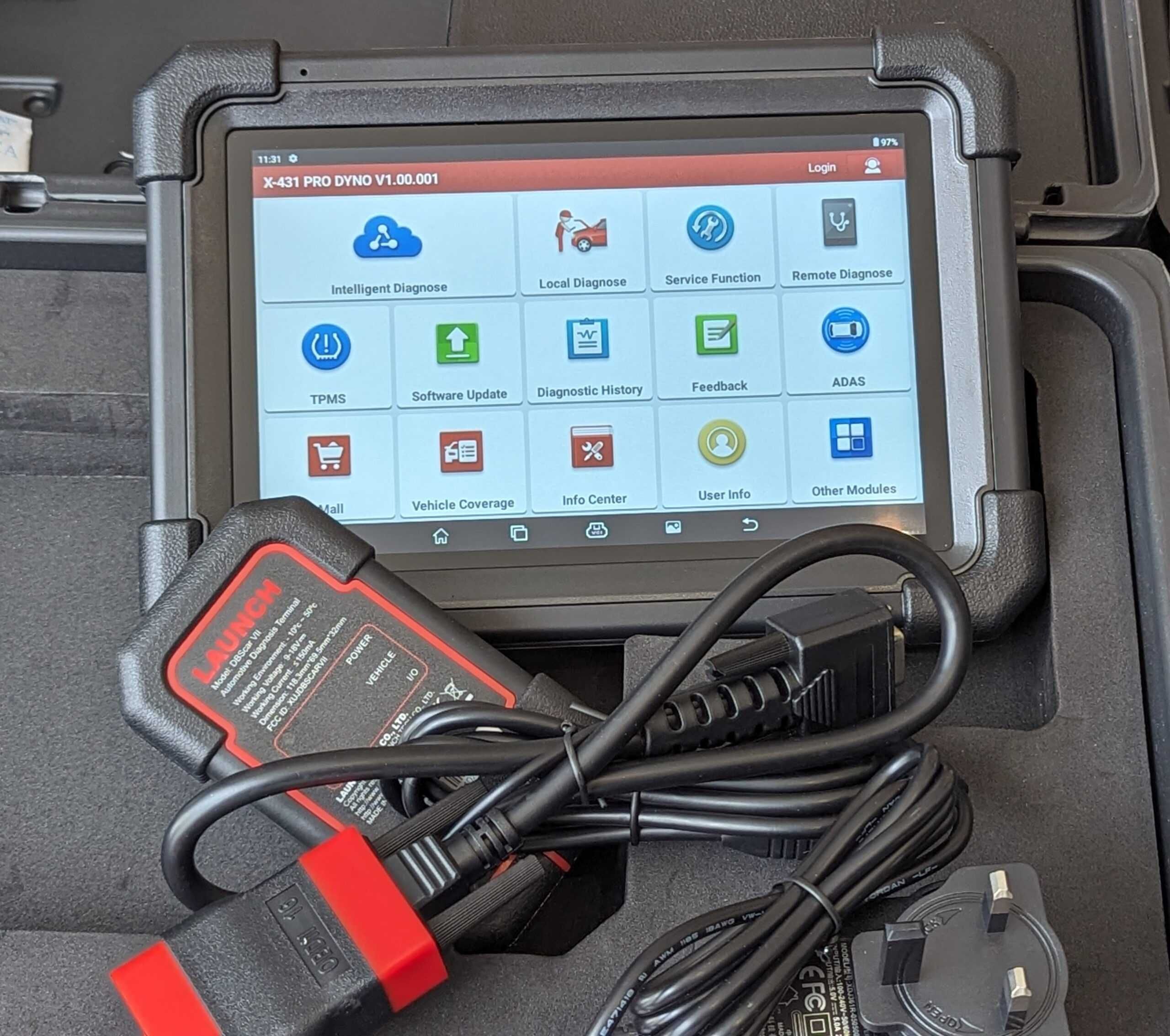 Tester OE-Level LAUNCH X431 PRO DYNO 8" Dbscar7 ECU Coding CANFD DoIP
