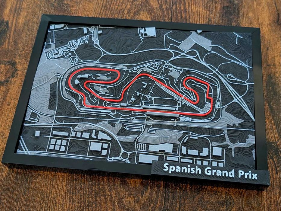 Tablou 3D Circuit Formula 1 – Spanish Grand Prix – print 3D