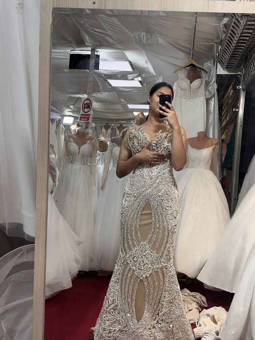 Rochie eleganta cu perle