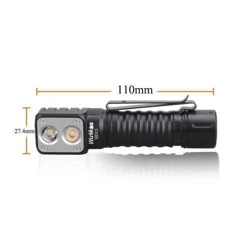 Wurkkos HD15 Dual LED cu lentila TIR  - full set