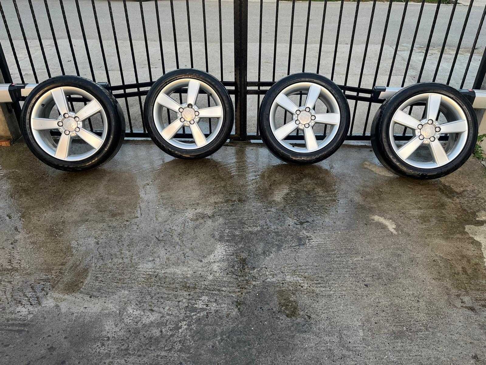 Jante aliaj 17" Seat 5x112 anvelope de vara 225/45r17  (17 inch) Leon