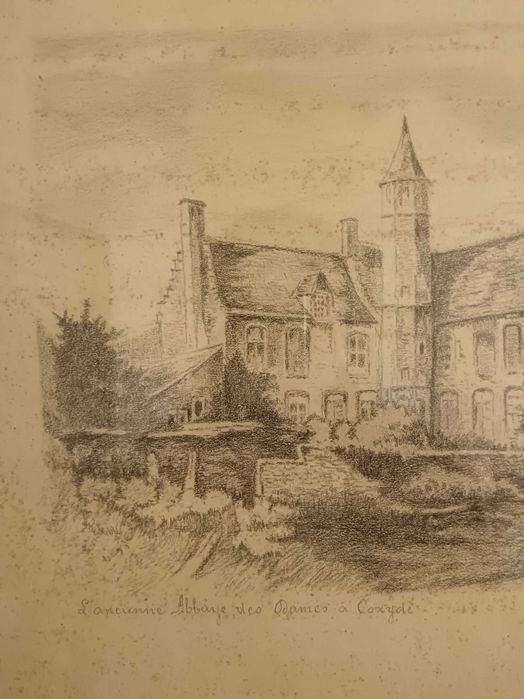 Литография на известния белгийски художник Edmond Van Dooren?