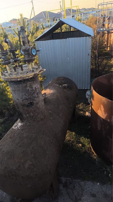 Продам комплект газгольдер 3 куба  с печкой