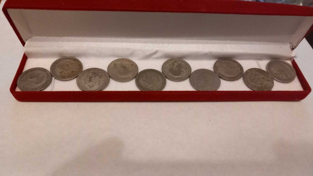 colectie 10 monede Argint  1920-1929