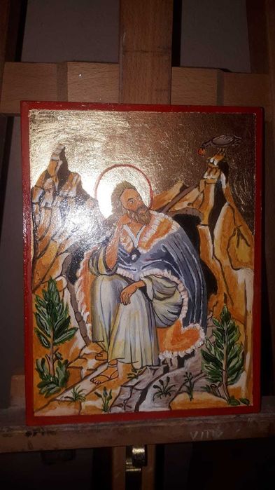 Icoana Sf Ioan Botezatorul in Pustiu