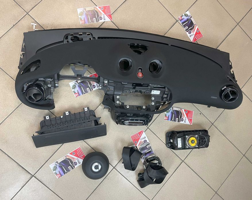 Smart w453 electric - kit airbag volan pasager genunchi - plansa bord