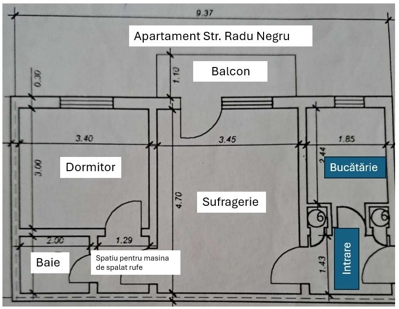 Apartament 2 camere| etaj 2