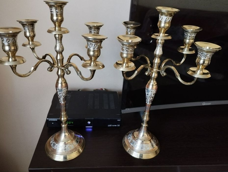 Подсвечники  металл Латунь Новые Ручная работа Индия