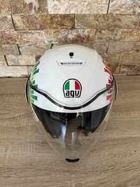 Casca Scuter AGV Vespa Italy Flag Casca Moto Trotineta Atv Bicicleta