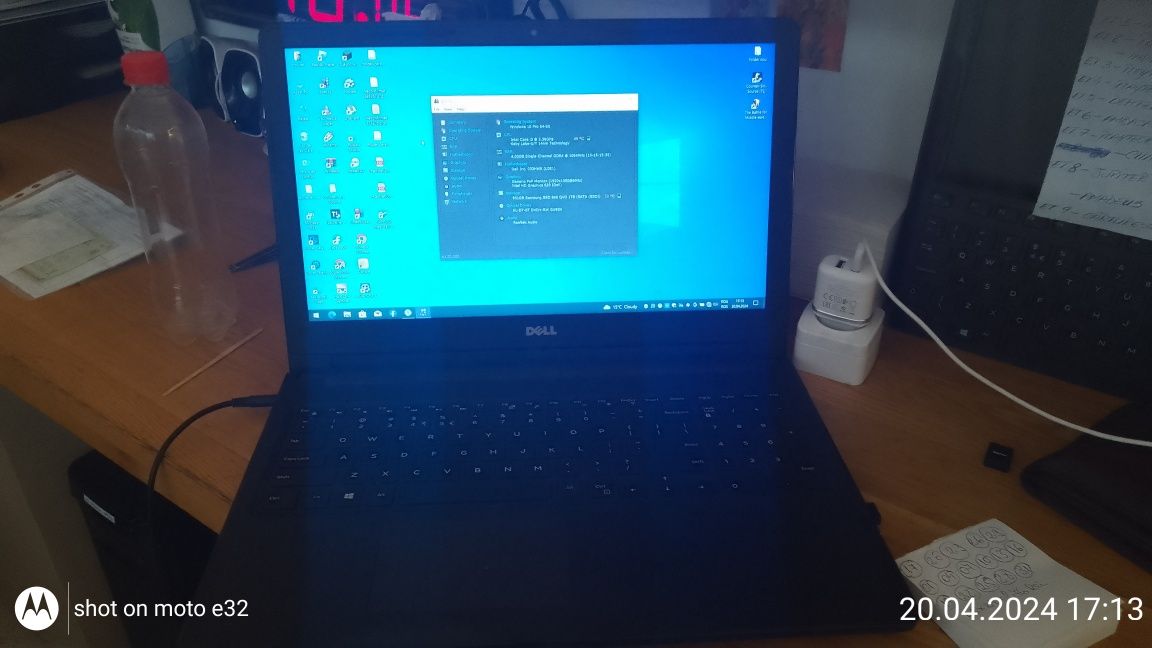 Vând/Schimb leptop Dell /i3 - 2.3 ghz / 4 GB ddr4 / SSD 1 TB / Webcam