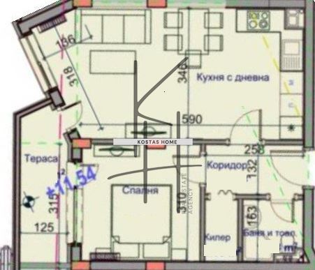 2-стаен в Варна-Възраждане 1 площ 62 цена 83700