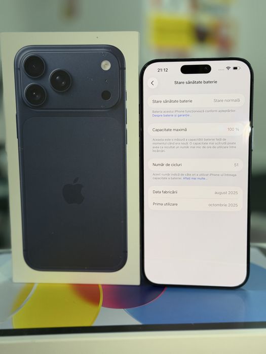 iPhone 17 Pro max Pret 7300 lei