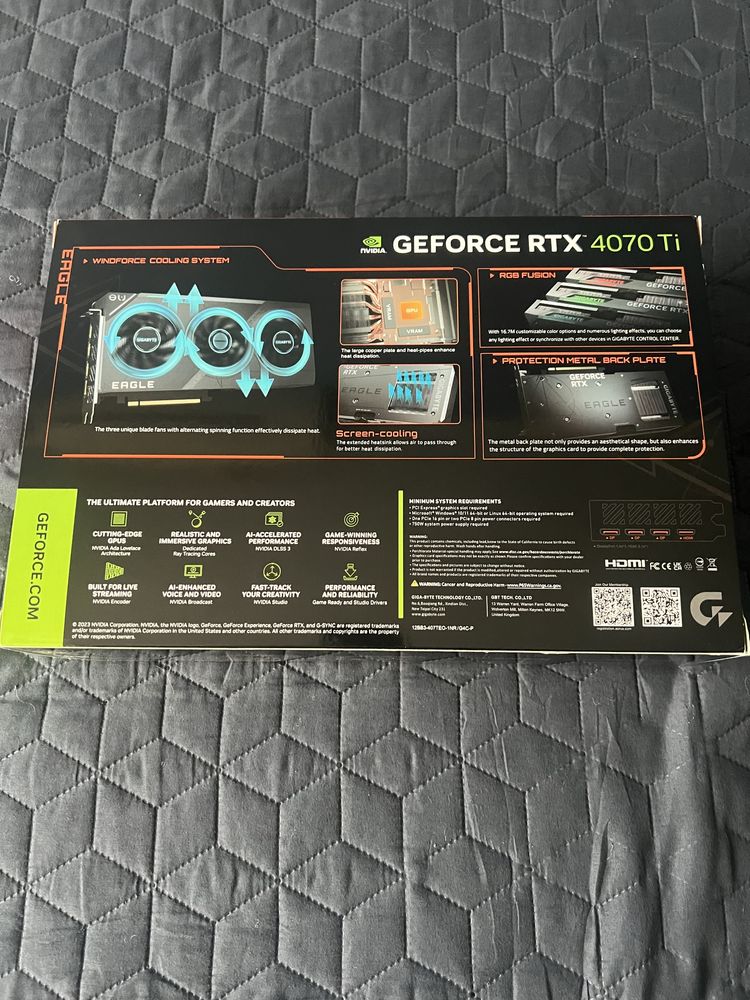 Gigabyte Geforce RTX 4070 TI Eagle oc 12gb ЧИСТО НОВА С ГАРАНЦИЯ!!!