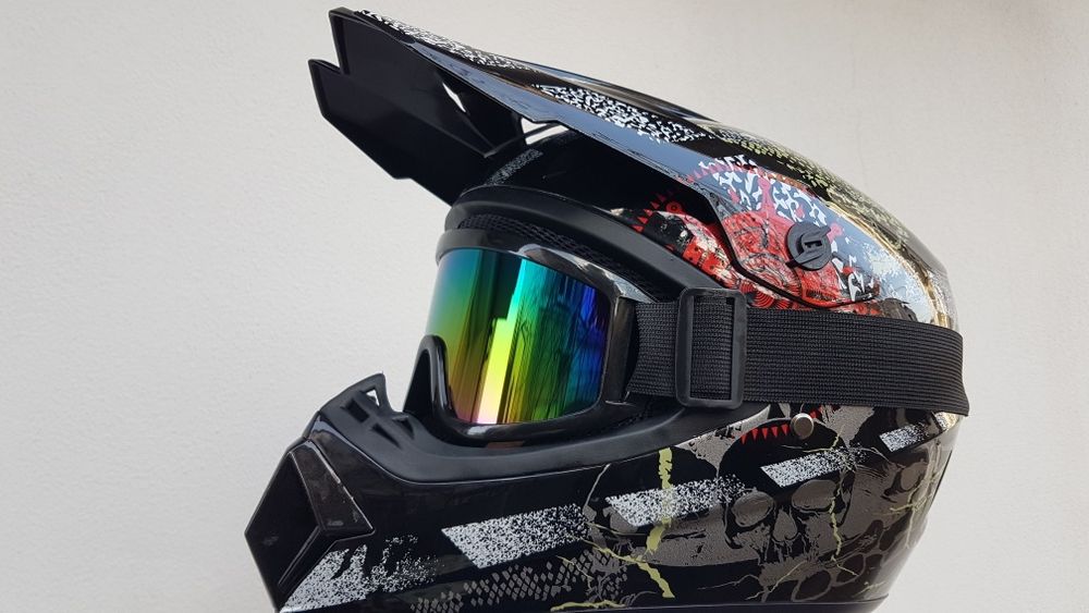 Casca downhill trotineta bicicleta atv enduro motocross
