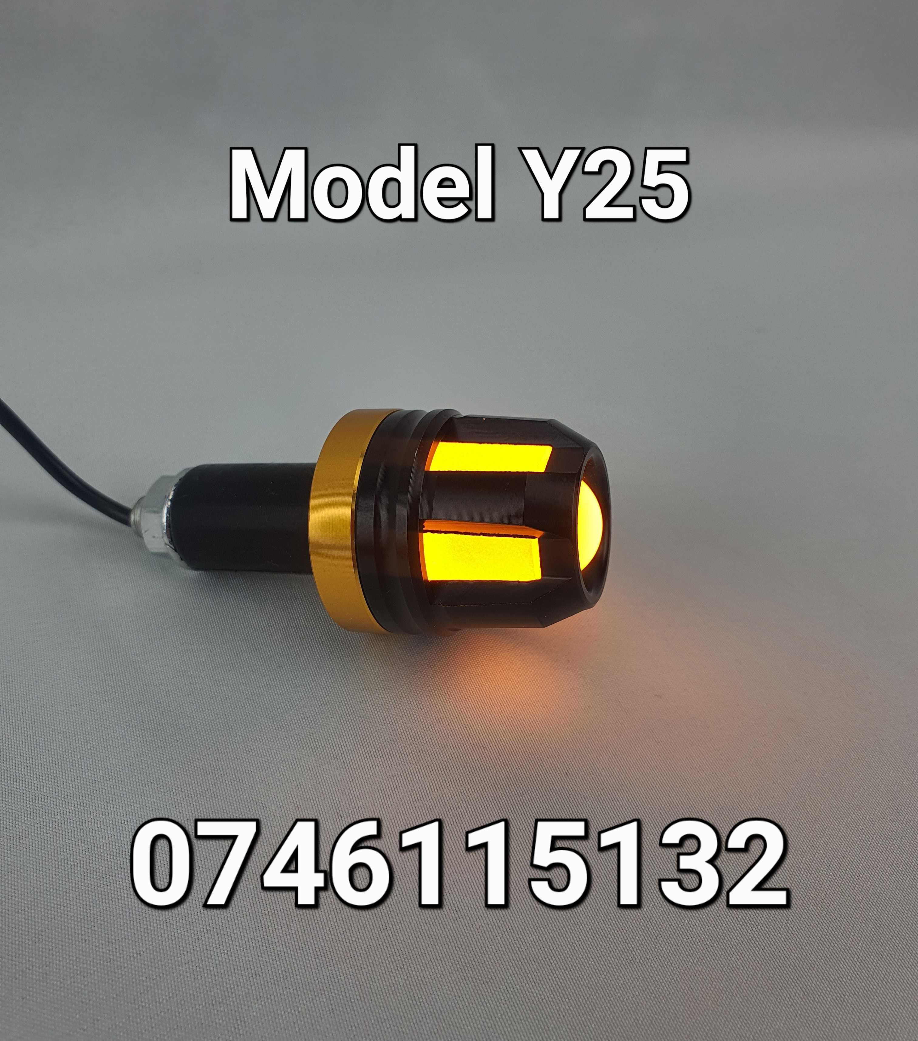 Semnalizari ghidon-Semnalizare LED+Pozitie-Capete Ghidon Aluminiu- Y25
