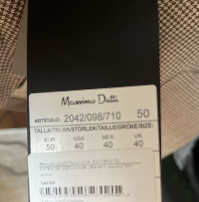 Sacou Massimo Dutti 50 extrafine linen