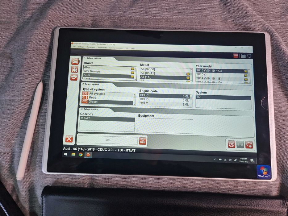 Tableta Diagnoza auto Asus Windows 10 ca Delphi Autocom Tester auto
