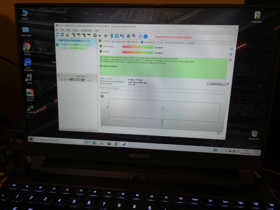Laptop Gigabit Aorus i7 11800h/ rtx 3060
