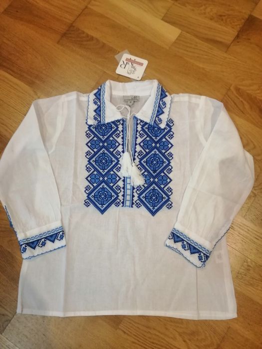 Ie băieței motive tradiționale din bumbac 0-14anisori