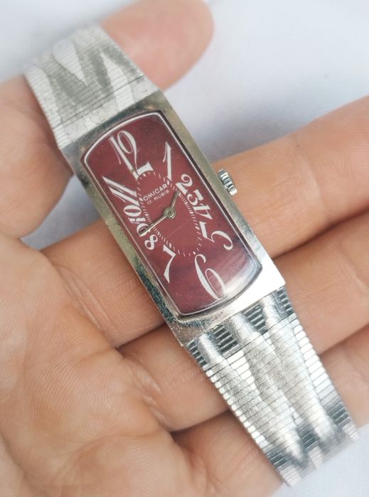 Ceas de damă vintage Omicar mecanic, 17 bijuterii, fabricat în Elveția