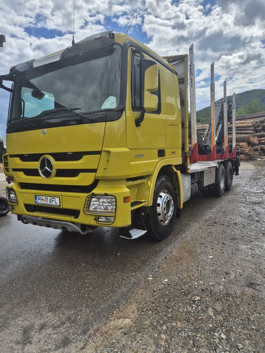 Volvo fh500 transport forestier lemn bustean macara