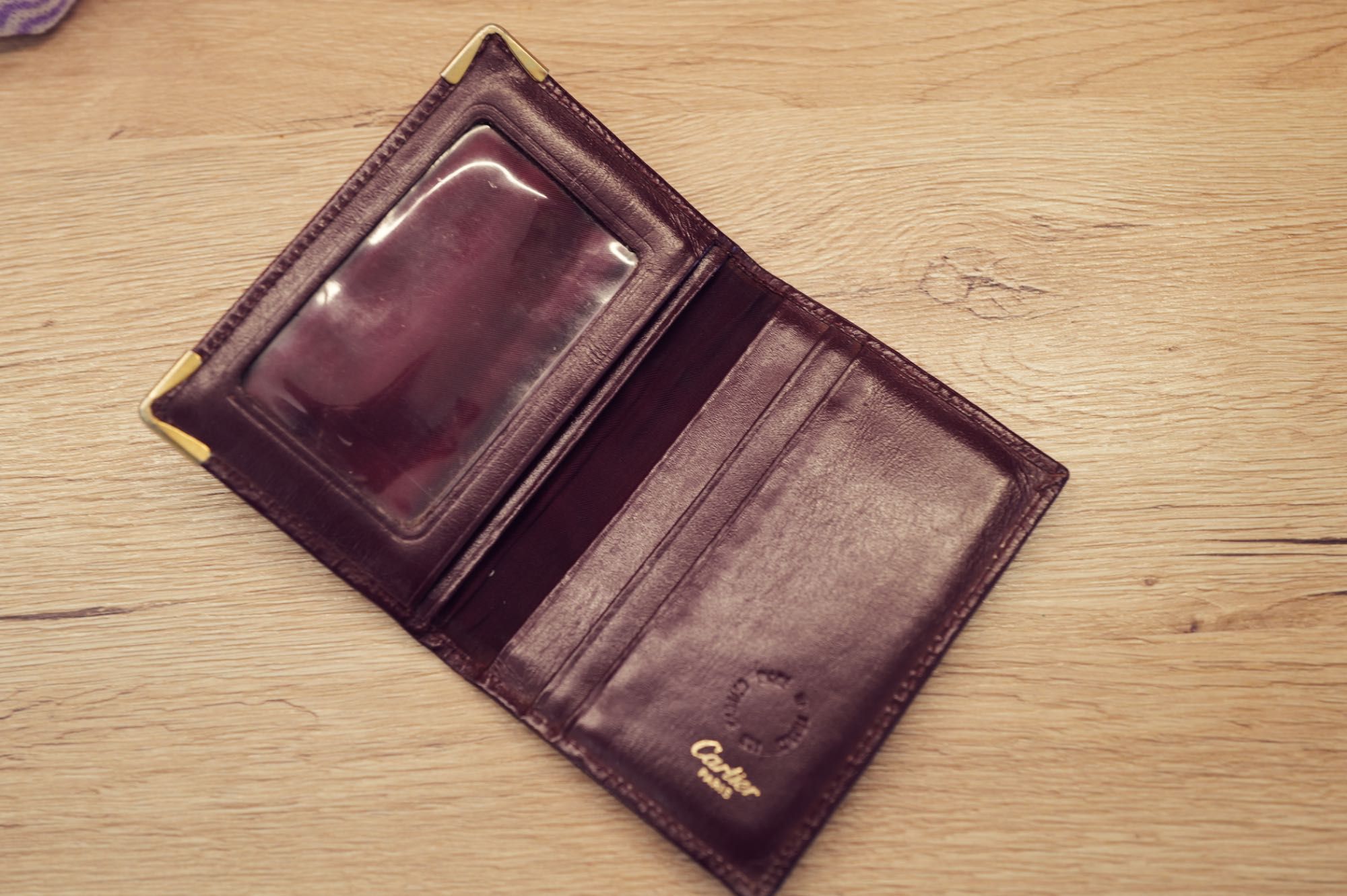 Cartier card holder portofel carduri Original piele