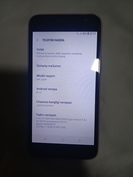 Samsung J2 core 2018