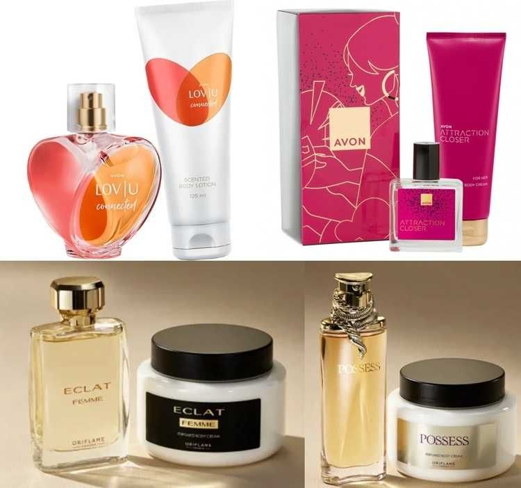 Налични парфюми, тоалетни води  от Avon, Oriflame