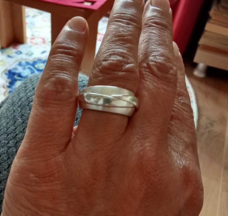 Масивен Сребърен пръстен Pierre Cardin Проба-925 Размер-18.