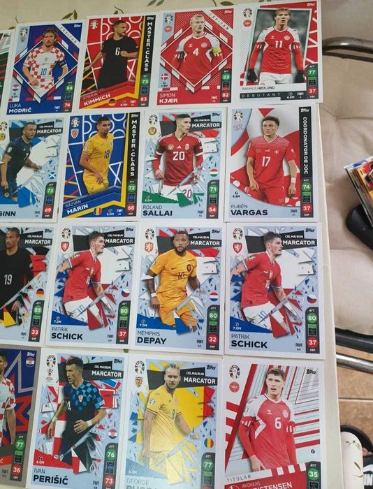 Lot 400 stickere/cartonase PANINI WC 2022,ADRENALYN XL/TOPPS EURO 2024