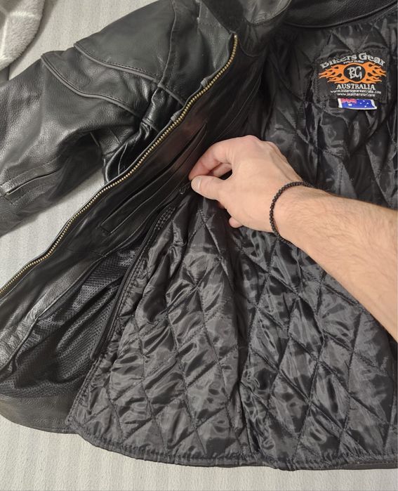 Geaca Moto Piele, Bikers Gear Australia XS(34)
