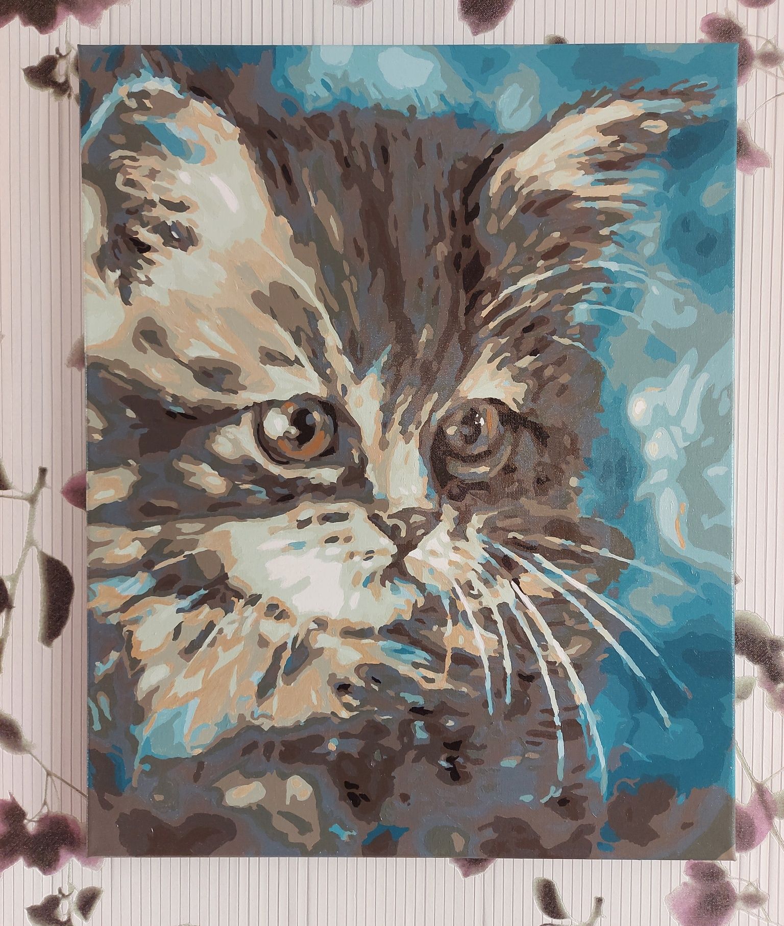 Картина "Котёнок" . Живопись акрилом на холсте.