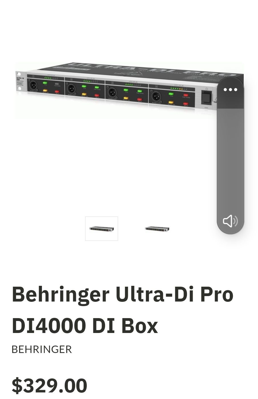 Behringer d1 pro -model di 4000