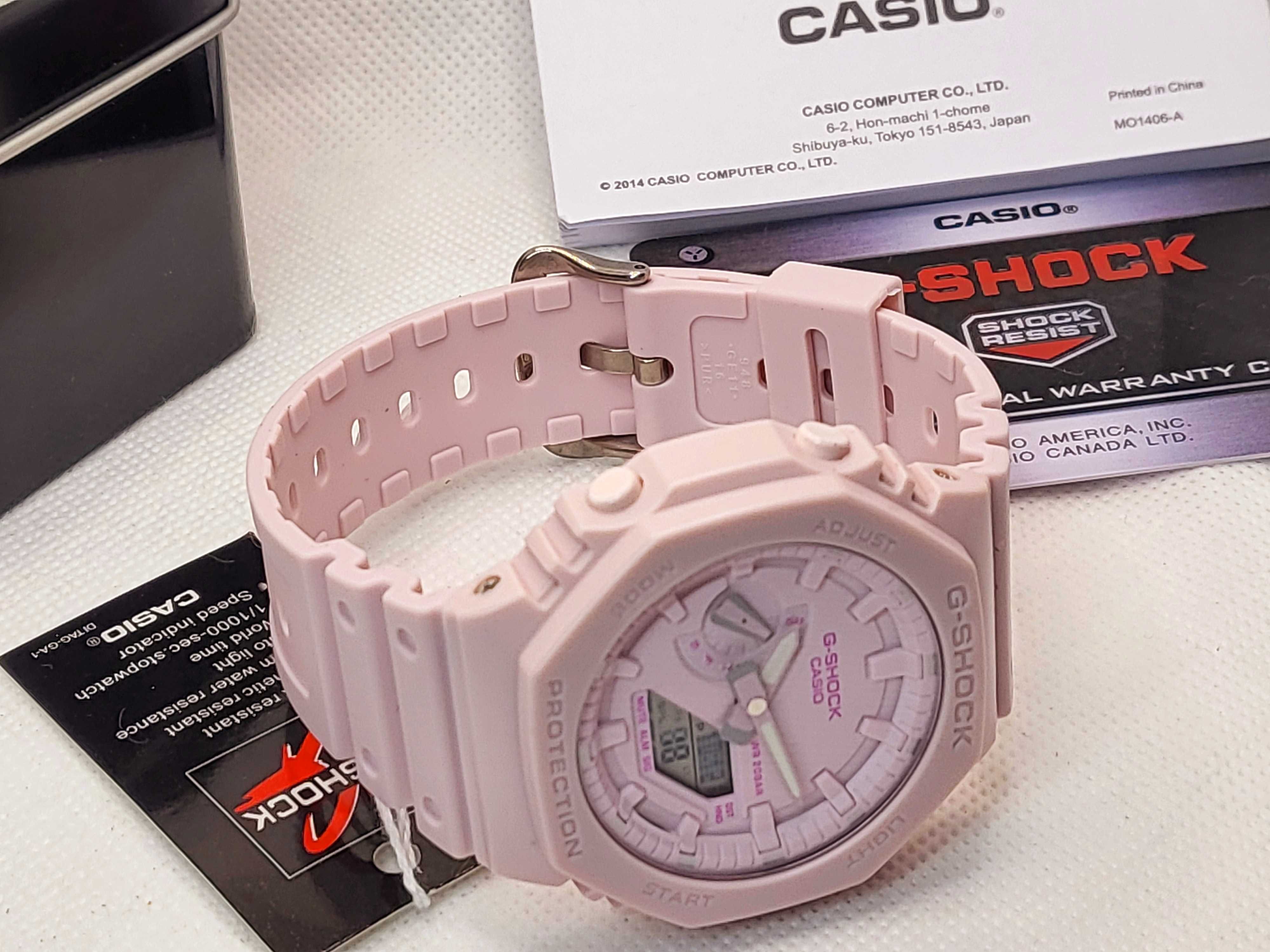 Ceas Casio g shock GA 2100 NEON PINK Nou, 2 ANI Garantie 2 ani
