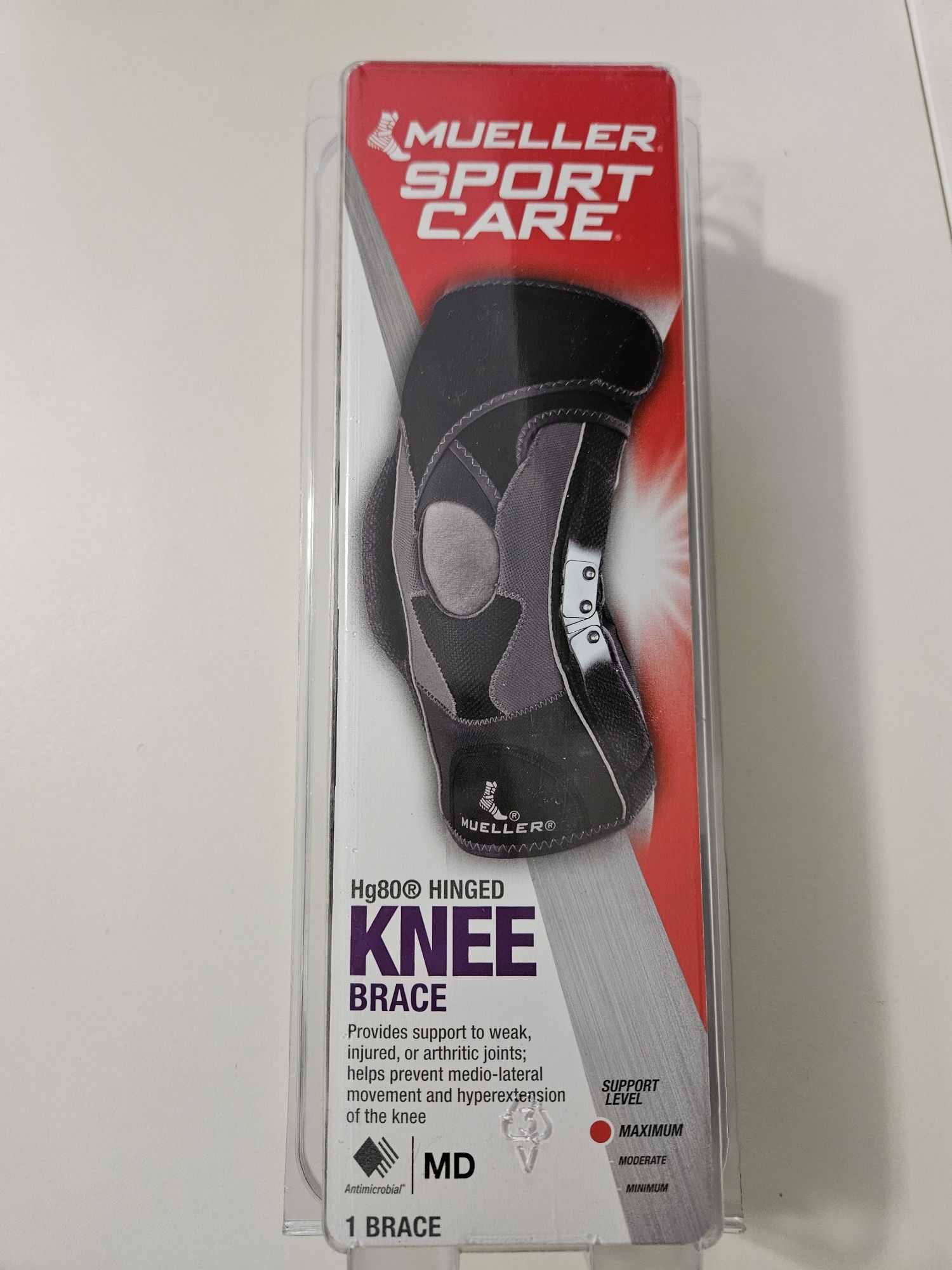 ПРОМО!MUELLER Hg80 Premium Hinged Knee Brace, М.
