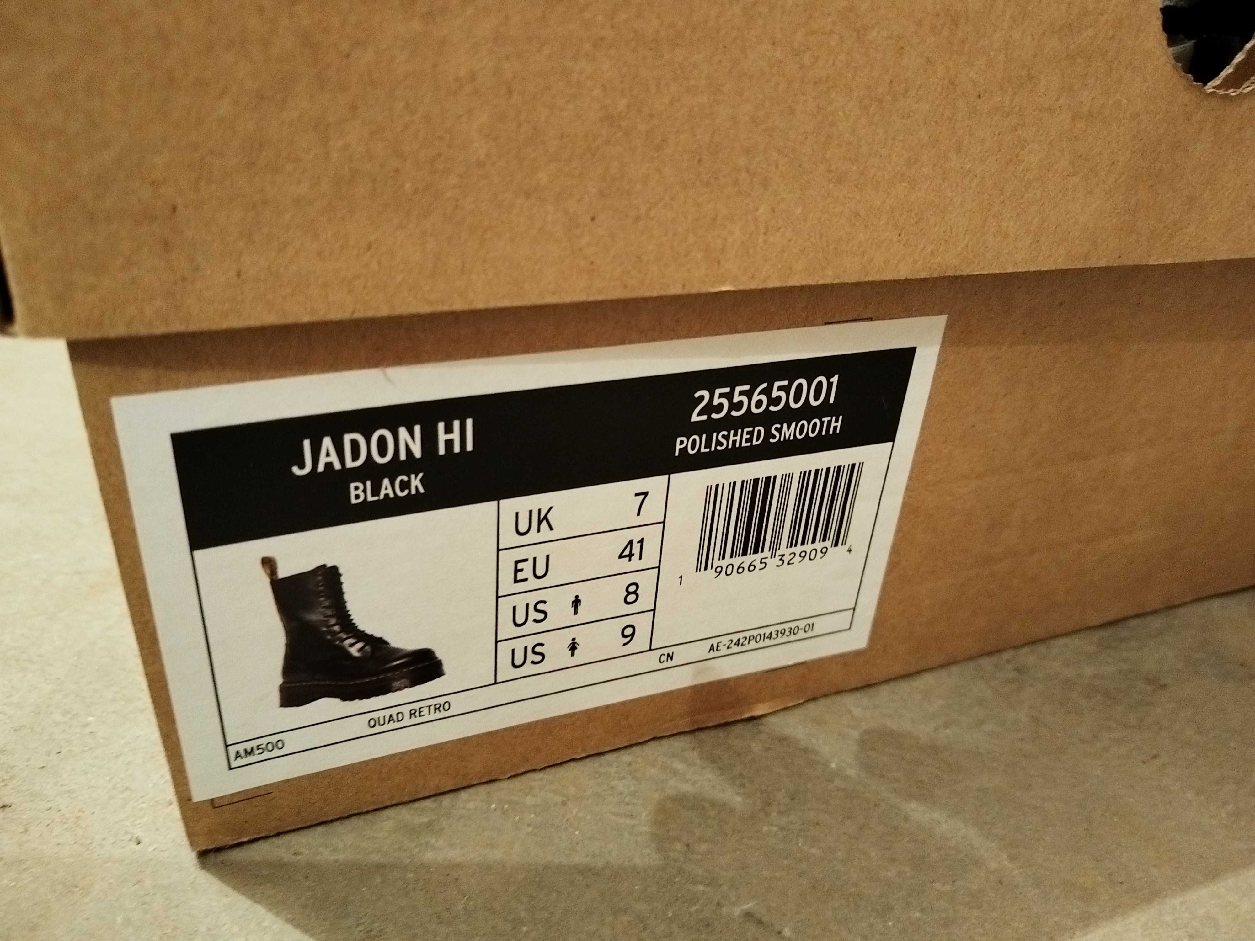 Dr. Martens Jadon Hi високи кубинки с платформа естествена кожа