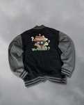 Hanorac bomber vintage Wer Sind Sie? cu imprimeu desen animat