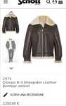 Geaca Aviator Pilot*SCHOTT NYC*Cojoc Blana Shearling Bomber B-3 WW2