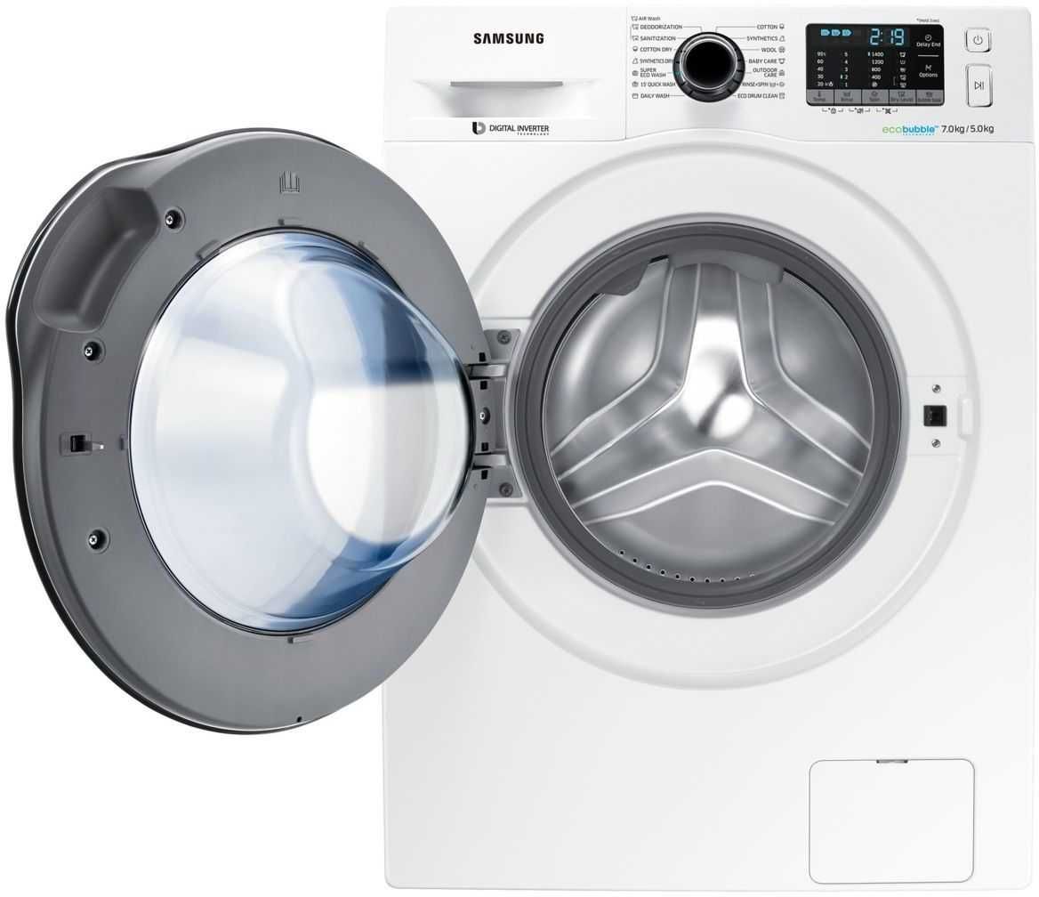 Mașină de spălat cu uscător Samsung AirWash WD70J5410AW/LE 7 kg