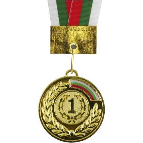 медал златен,сребърен, бронзов с диаметър 6.5 см