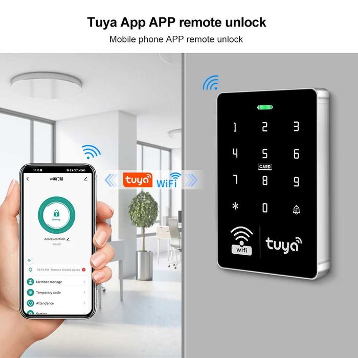 Modul de control usa acces tastatura 5YOA Wifi Tuya RFID 125 Khz