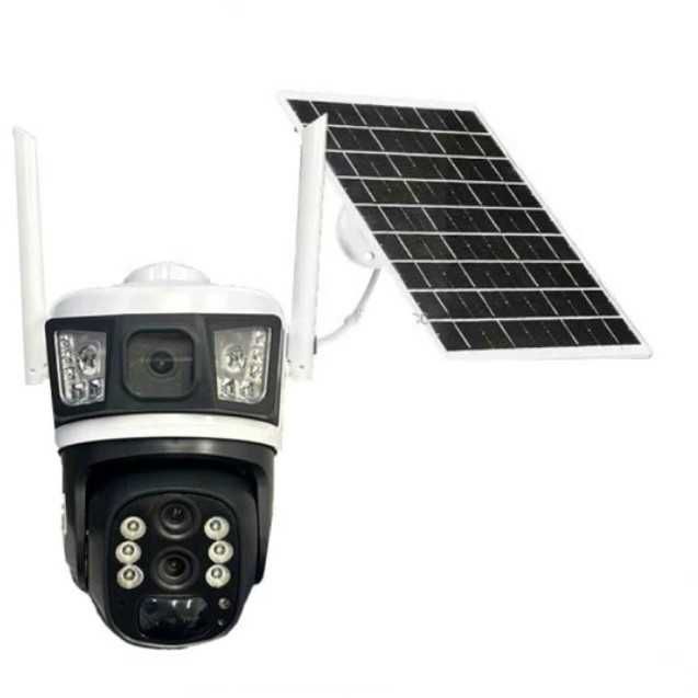 Камера за видеонаблюдение 4G със соларен панел v380 10X оптичен ZOOM