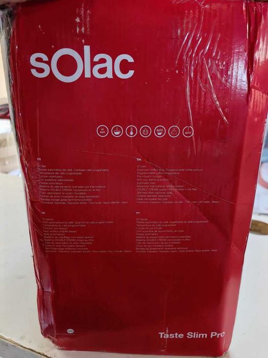 Кафемашина Solac Taste Slim Pro – 20 bar налягане и 1L резервоар